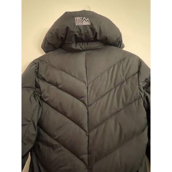 First Down Sixty Four Goose Down Full Length Parka, Black Women's Size Medium - Picture 4 of 4